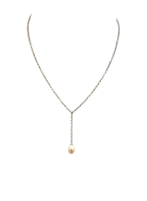 Callie Pearl Y Necklace - Budpants