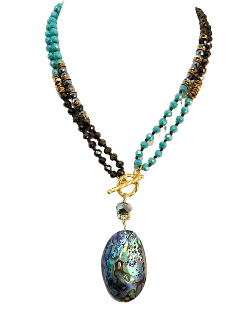 2 Way Abalone Beaded Necklace - Budpants