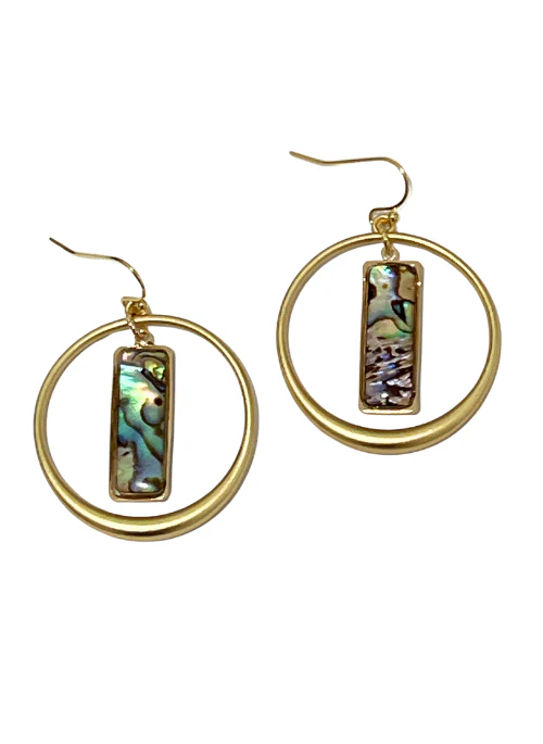 Sophia Hoops with Abalone - Budpants