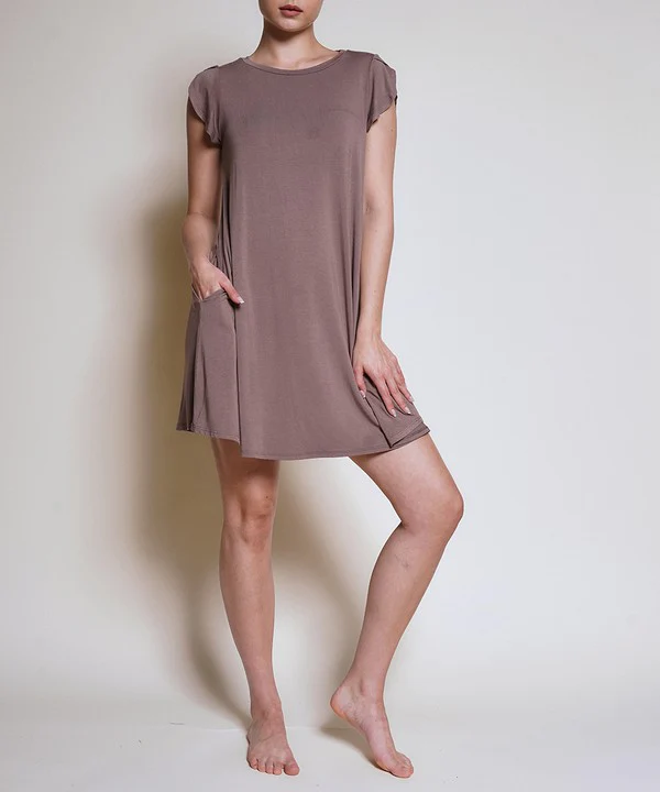 BAMBOO TULIP SLEEVE DRESS - Budpants