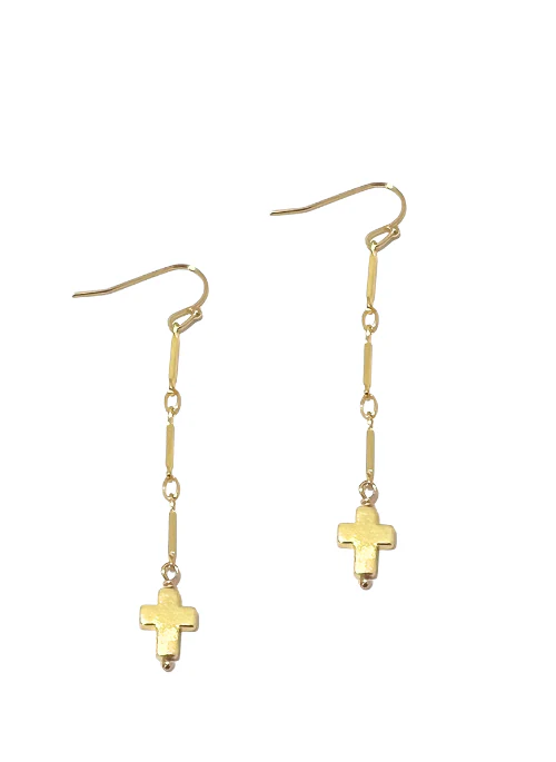 Gracie Gold Cross Earrings - Budpants