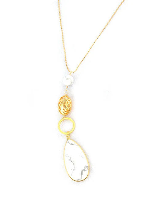 Tess Howlite Necklace - Budpants