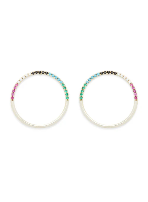 Pave Hoop Gold Multi - Budpants