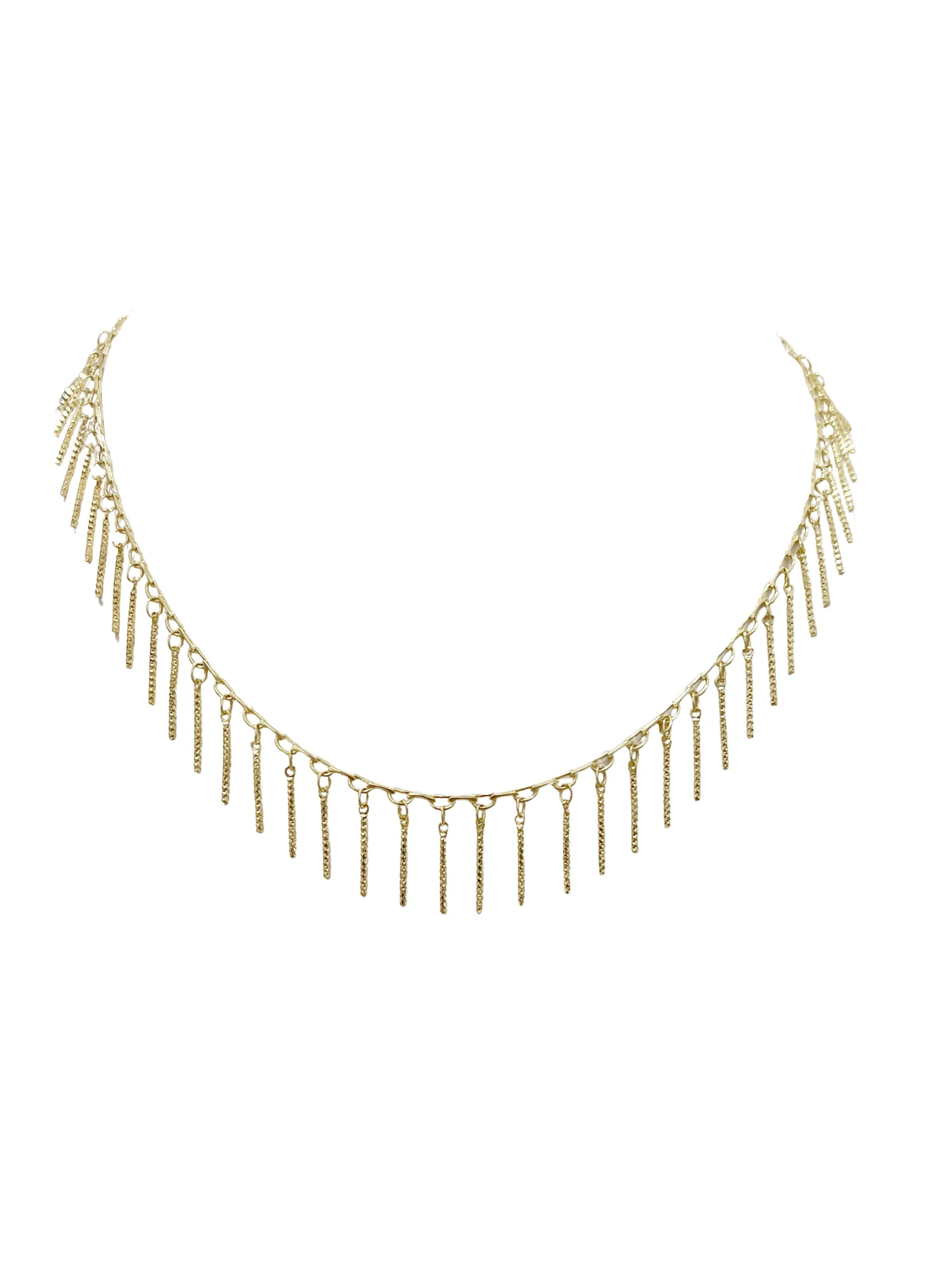 Shea Fringe Necklace Gold - Budpants