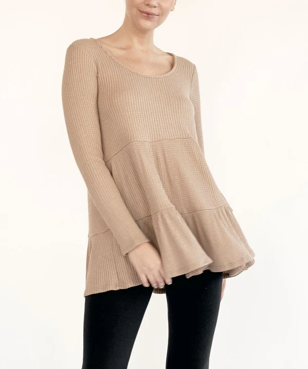 BAMBOO WAFFLE BABYDOLL TUNIC - Budpants
