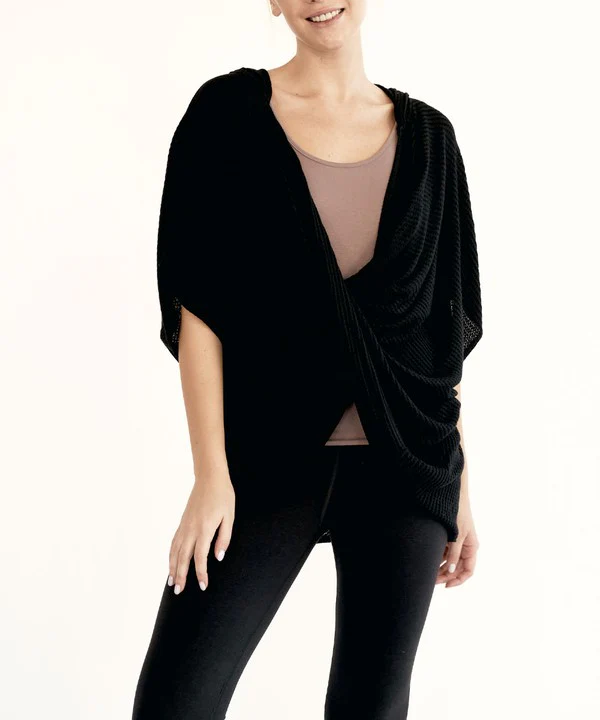 BAMBOO WAFFLE HOODIE WRAP - Budpants