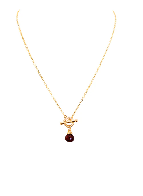 Olivia Garnet CZ Necklace - Budpants