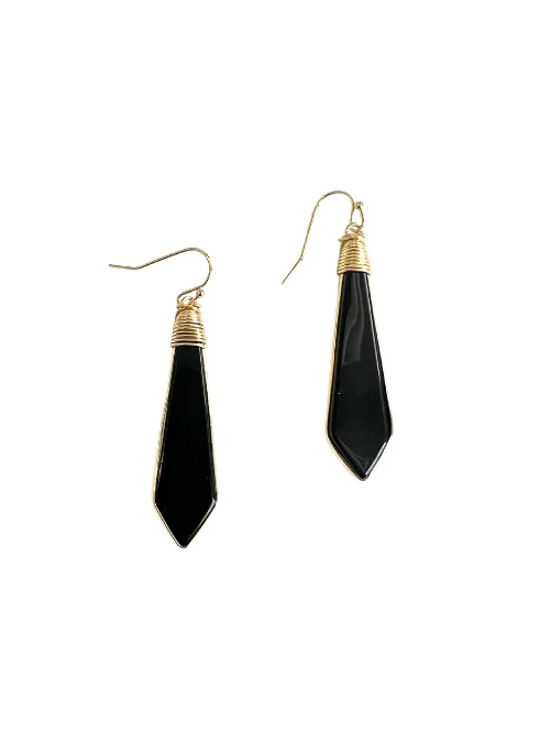 Rachel Black Earrings - Budpants