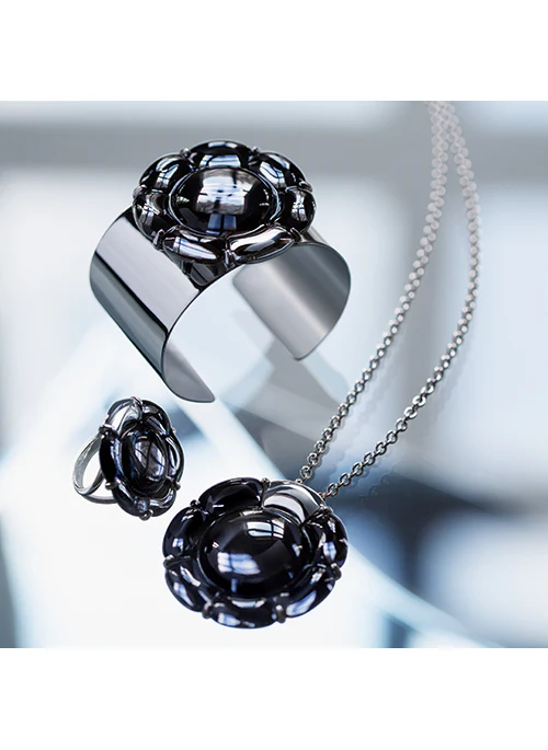 B FLOWER Band Crystal Ring - Budpants