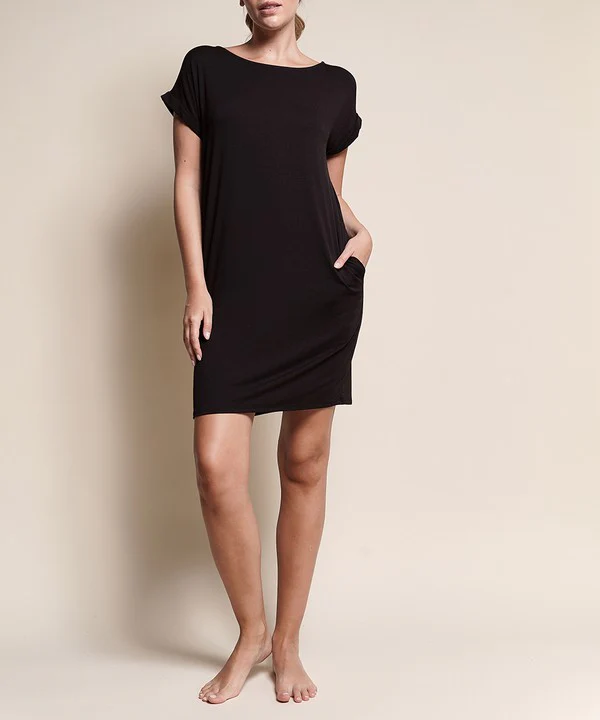 BAMBOO CROP DRESS WITH POCKETS - Budpants