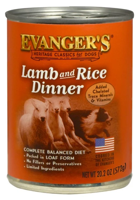 Evangers Classic Lamb and Rice Dinner Canned Dog Food - Budpants