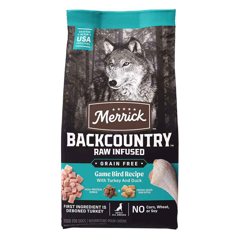 MERRICK  Backcountry Raw Infused Game Bird Recipe Grain Free dry dog food - Budpants