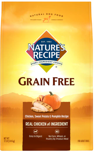 Nature's Recipe Grain Free Chicken, Sweet Potato & Pumpkin Dry Dog Food - Budpants