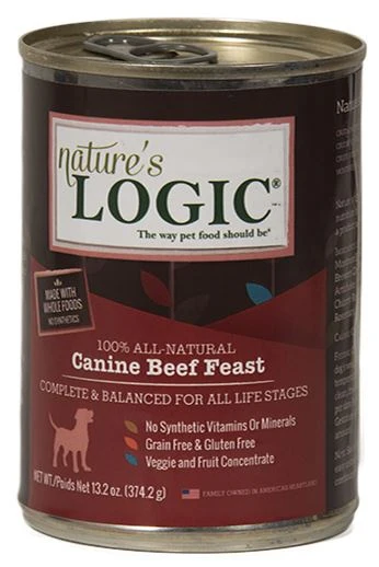 Nature's Logic Canine Grain Free Beef Feast Canned Dog Food - Budpants