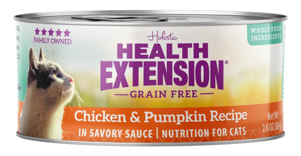 Health Extension Grain Free Chicken and Pumpkin Recipe Canned Cat Food - Budpants