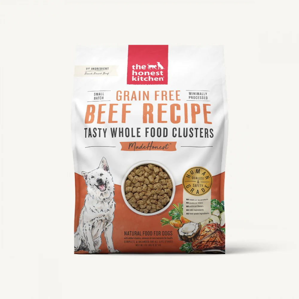 The Honest Kitchen Grain Free Beef Recipe Whole Food Clusters Dry Dog Food - Budpants
