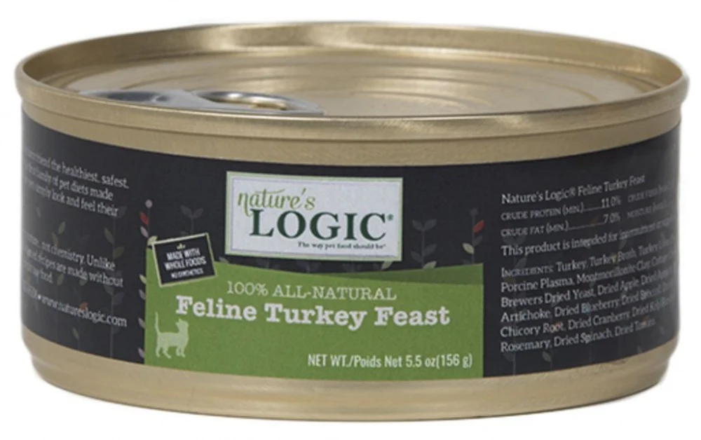 Nature's Logic Feline Grain Free Turkey Feast Canned Cat Food - Budpants