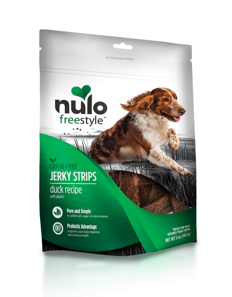 Nulo Freestyle Grain Free Duck & Plum Recipe Jerky Dog Treats - Budpants