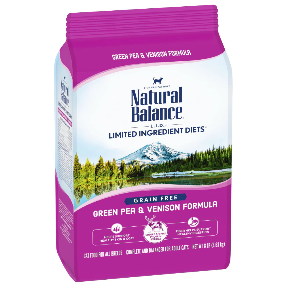 Natural Balance L.I.D. Limited Ingredient Diet Adult Grain Free Green Pea & Venison Adult Dry Cat Food - Budpants