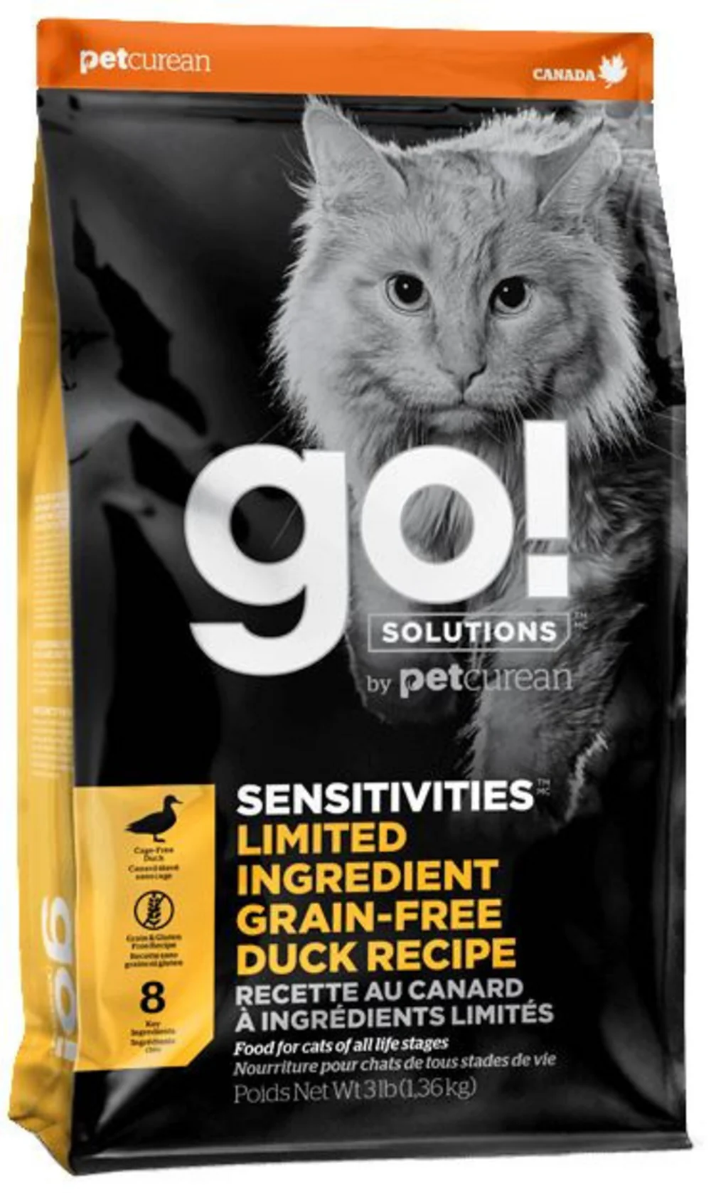 Petcurean GO! Solutions Sensitivities Limited Ingredient Duck Recipe Dry Cat Food - Budpants