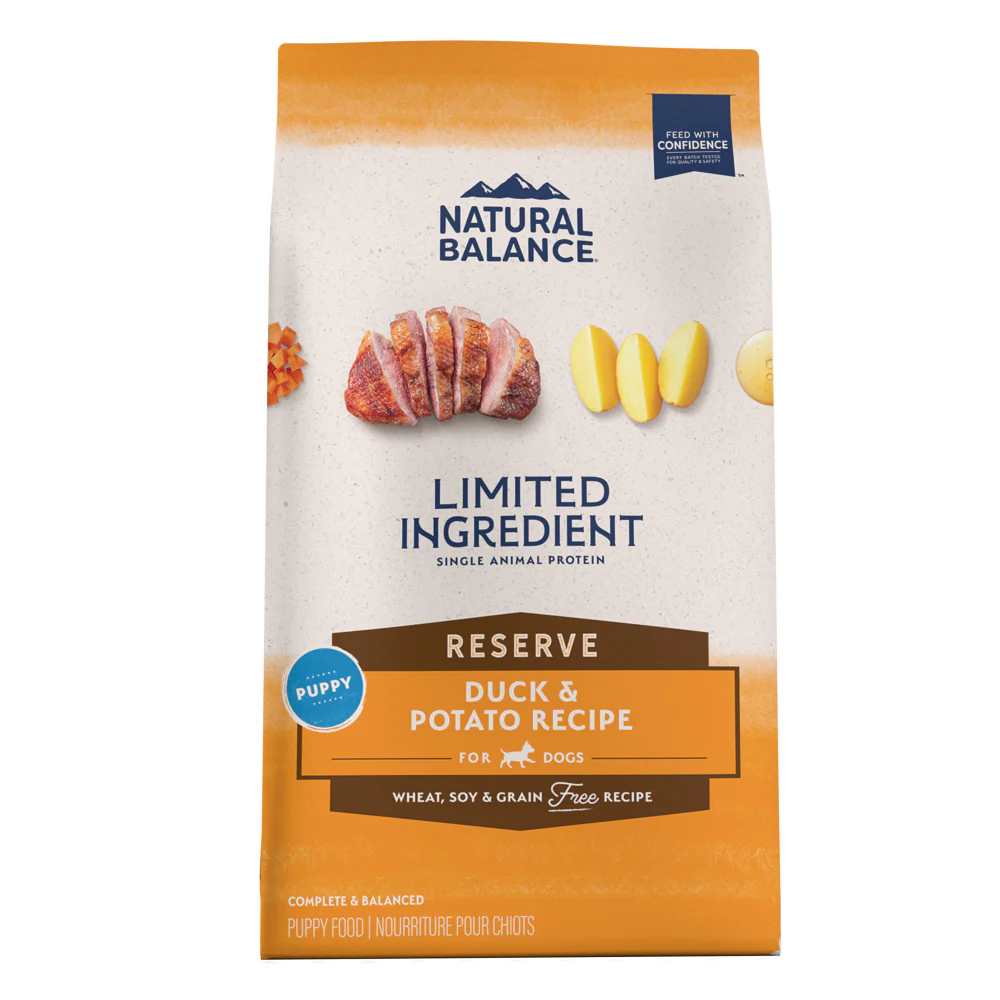 Natural Balance Limited Ingredient Reserve Grain Free Duck & Potato Puppy Recipe Dry Dog Food - Budpants