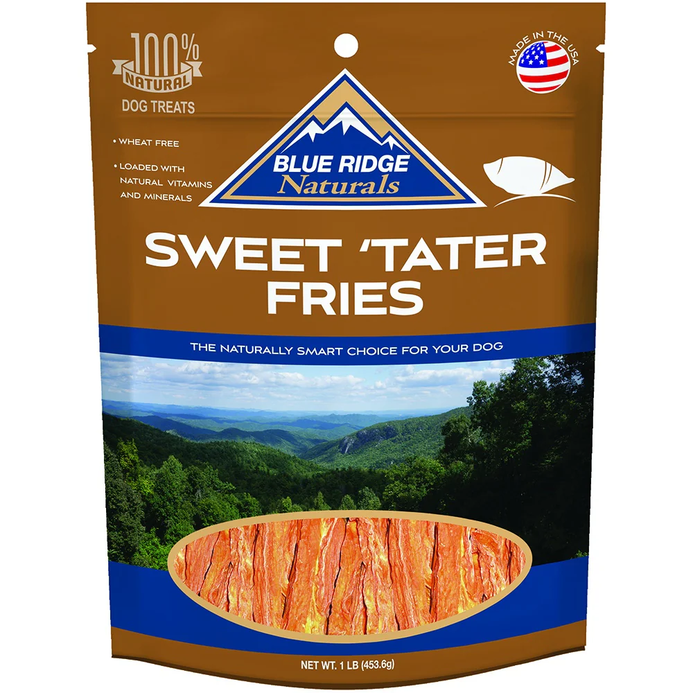 Blue Ridge Naturals Sweet Tater Fries Dog Treats - Budpants