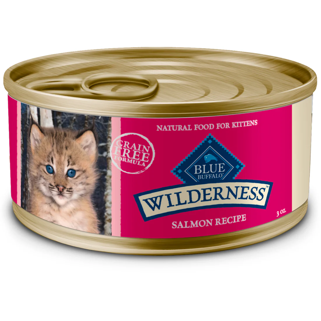 Blue Buffalo Wilderness Kitten Salmon Recipe Canned Cat Food - Budpants