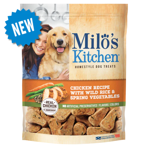 Milo's Kitchen Chicken with Wild Rice and Spring Vegetables Soft and Chewy Dog Treats - Budpants