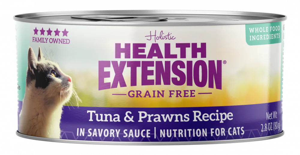 Health Extension Grain-Free Tuna and Prawns Recipe Canned Cat Food - Budpants