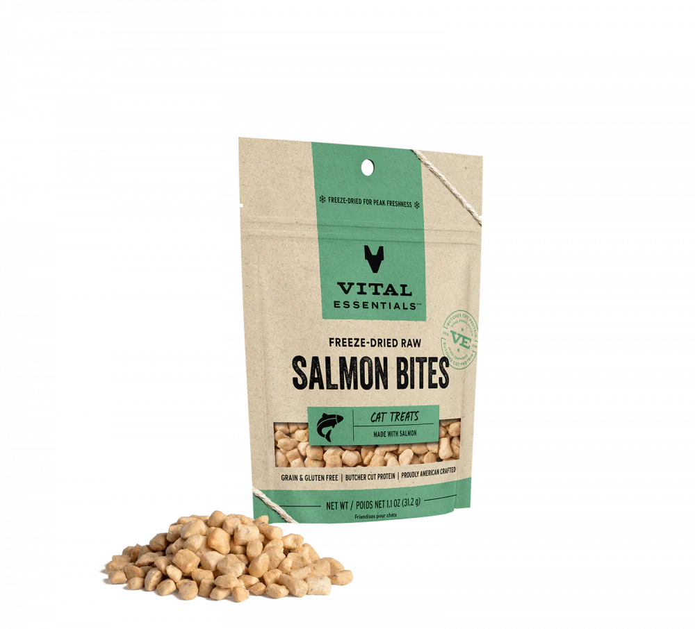 Vital Essentials Vital Cat Freeze Dried Grain Free Wild Alaskan Salmon Cat Treats - Budpants