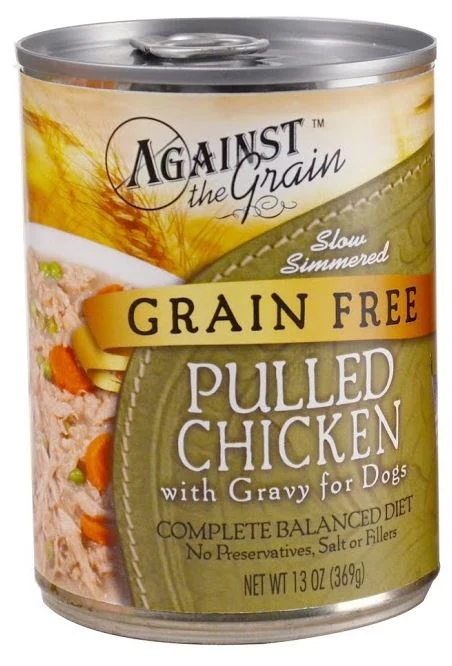 Against the Grain Pulled Chicken in Gravy Canned Dog Food - Budpants