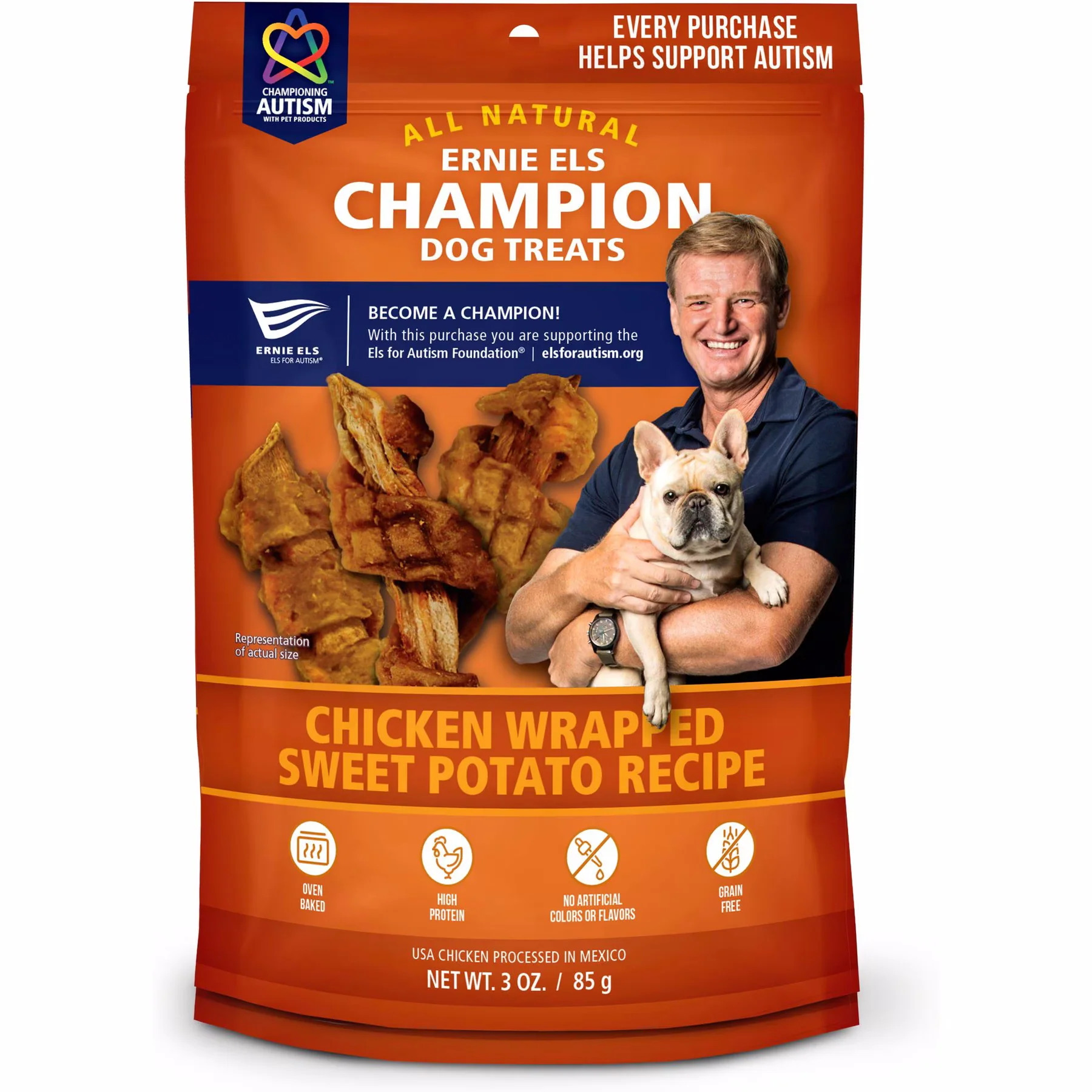 ERNIE ELS CHICKEN WRAPPED SWEET POTATO 4oz - Budpants