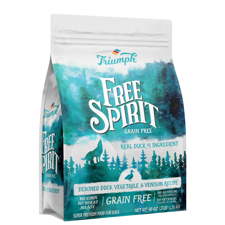 Triumph Free Spirit Grain Free Duck, Vegetable, & Venison Recipe Dry Dog Food - Budpants