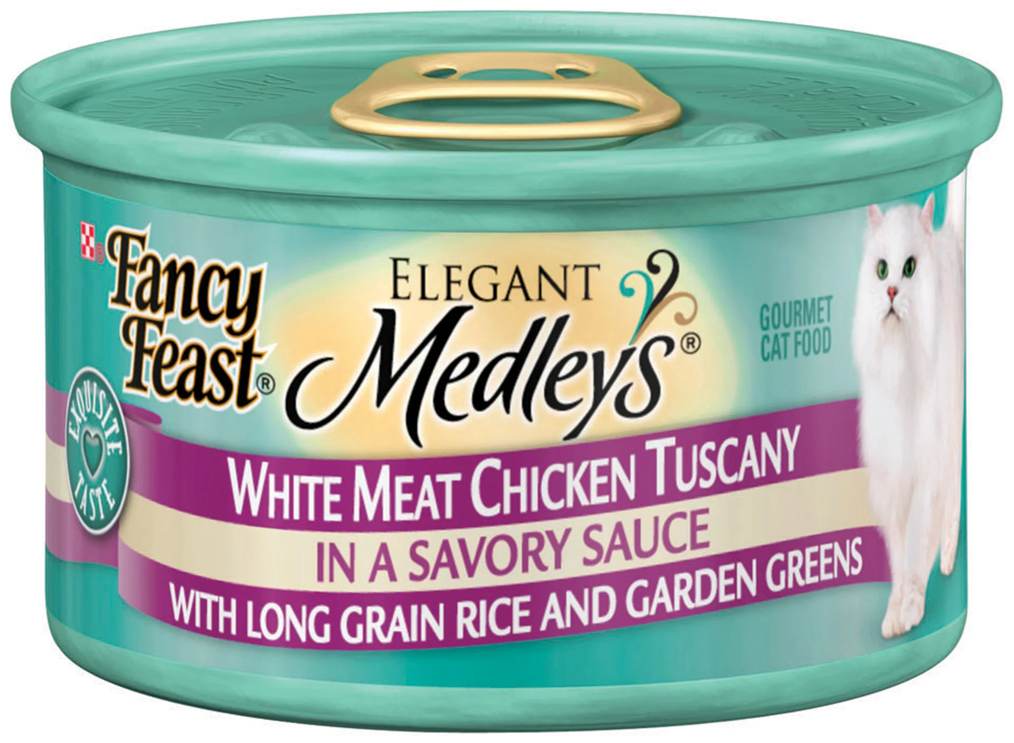 Fancy Feast Elegant Medleys White Meat Chicken Tuscany Canned Cat Food - Budpants