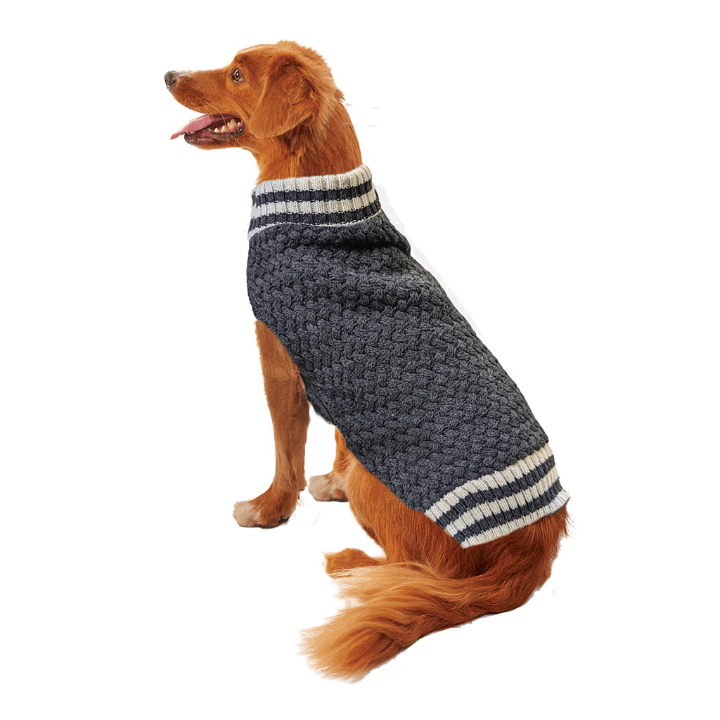 Fashion Pet by Ethical Waffle Knit Gray Sweater - Budpants