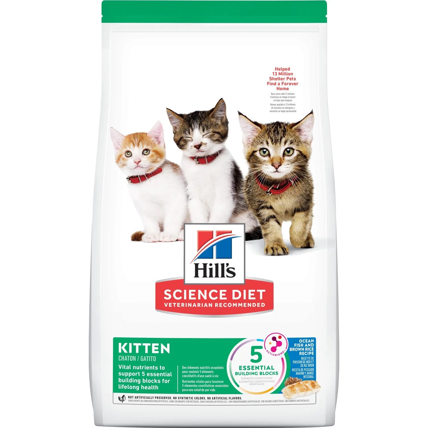 Science Diet Ocean Fish and Brown Rice recipe dry Kitten food - Budpants