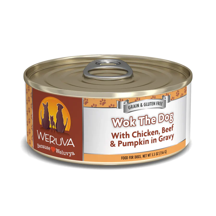 Weruva Wok the Dog with Chicken, Beef & Pumpkin in Gravy Grain-Free Canned Dog Food - Budpants