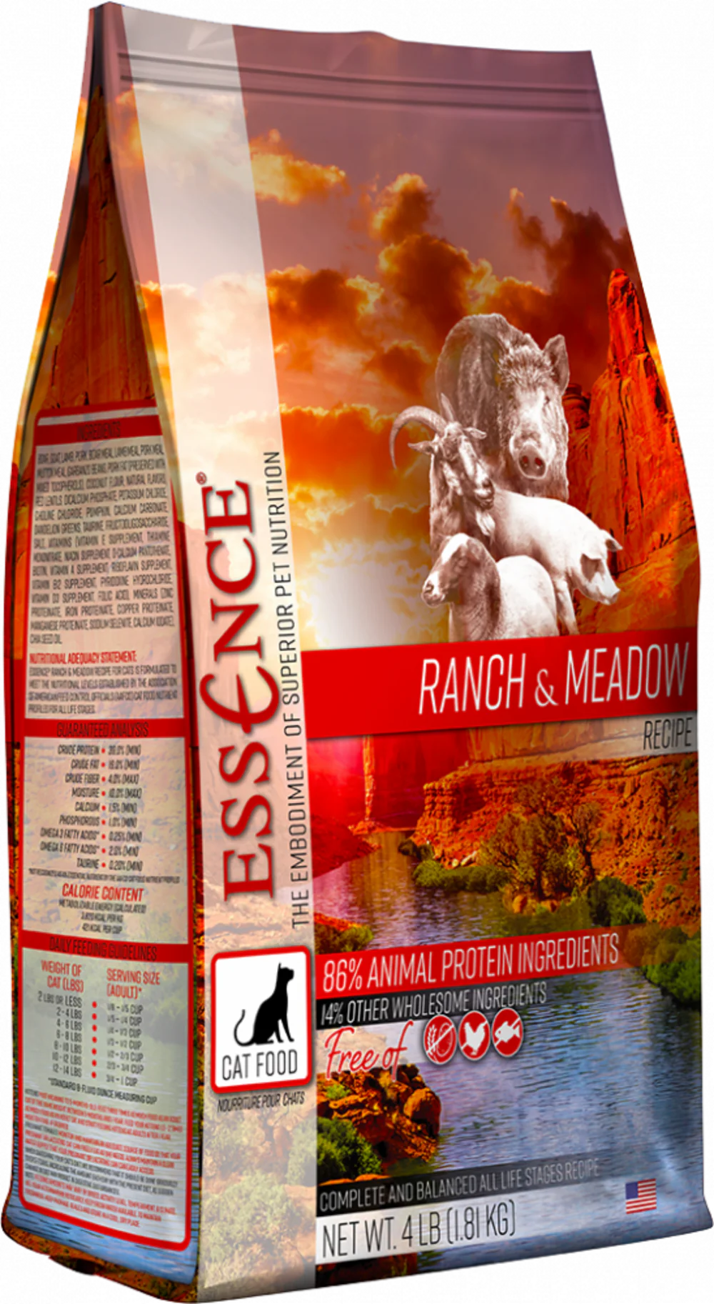 Essence Grain Free Ranch & Meadow Recipe Dry Cat Food - Budpants