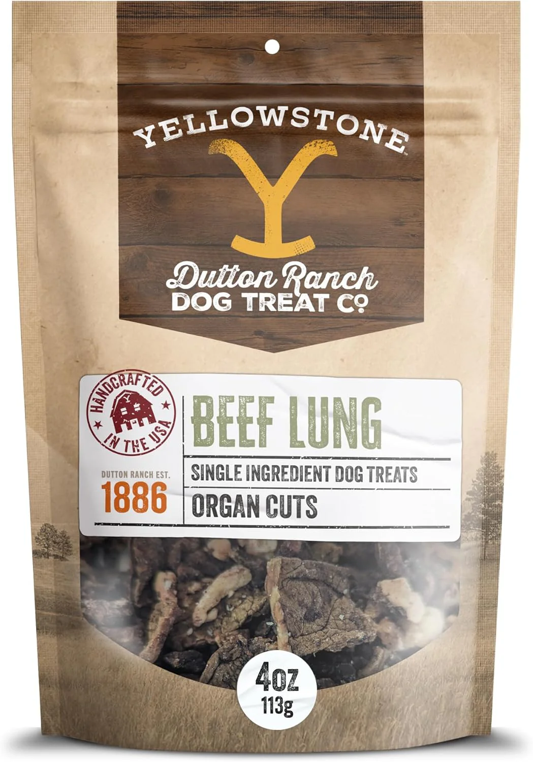 YELLOWSTONE BEEF LUNG 8oz - Budpants