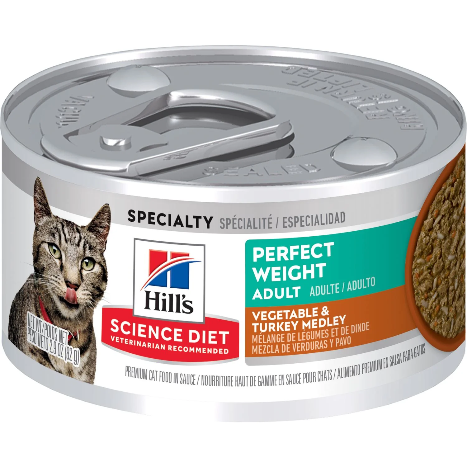 Science Diet Adult Perfect Weight Vegetable & Turkey Medley Wet Cat Food - Budpants