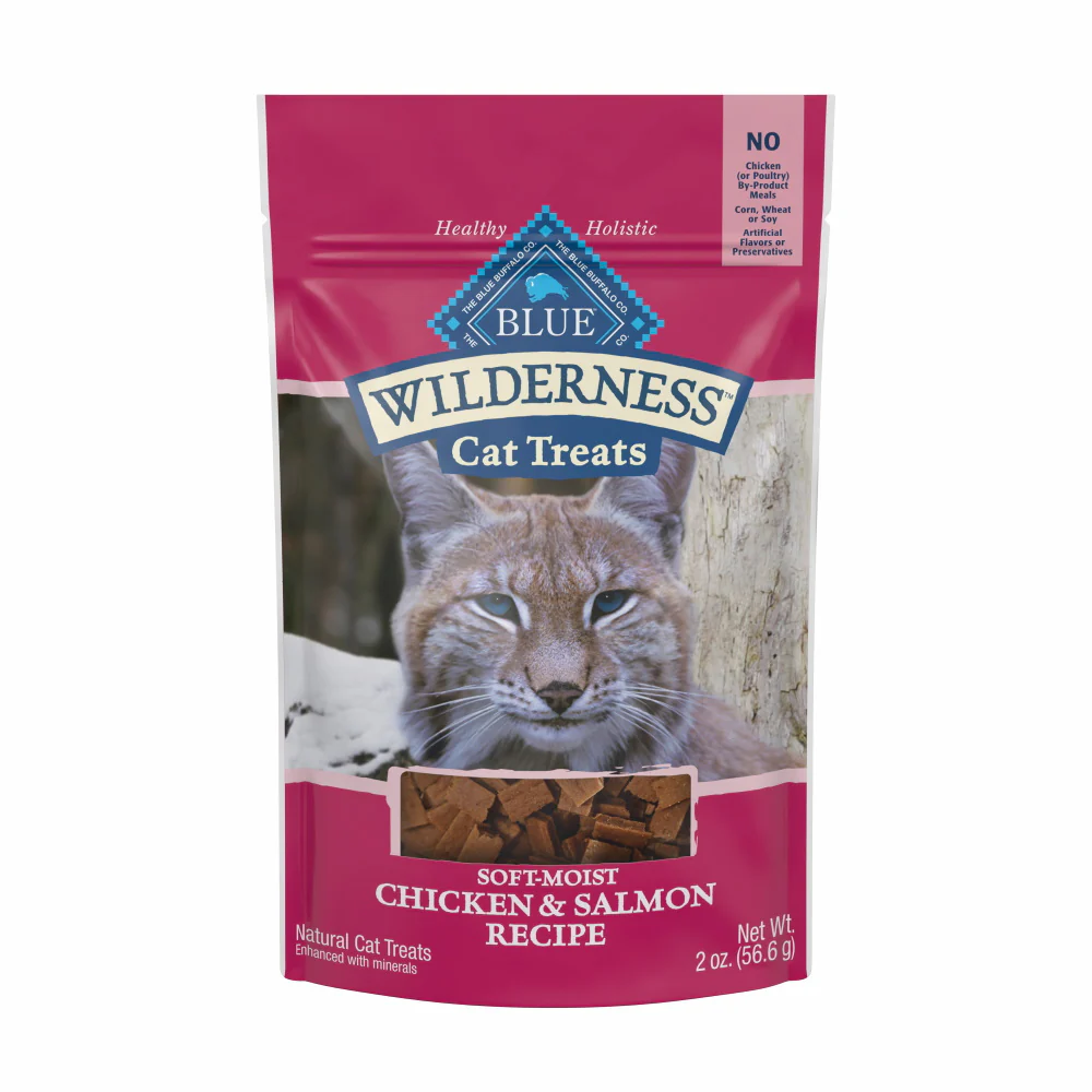 Blue Buffalo Wilderness Chicken & Salmon Cat Treats - Budpants