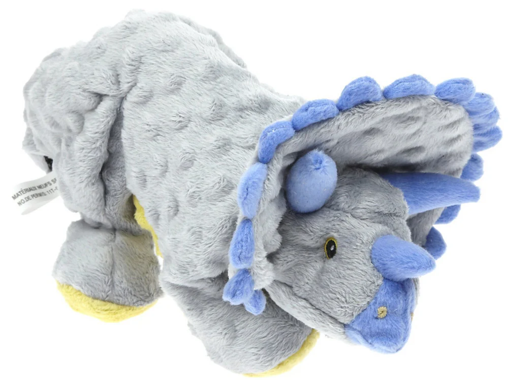 Go Dog Frills the Grey Triceratops Dog Chew Toy - Budpants