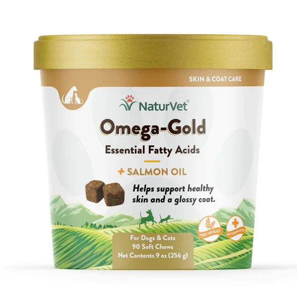 NATURVET OMEGA GOLD CHEWS 90ct - Budpants