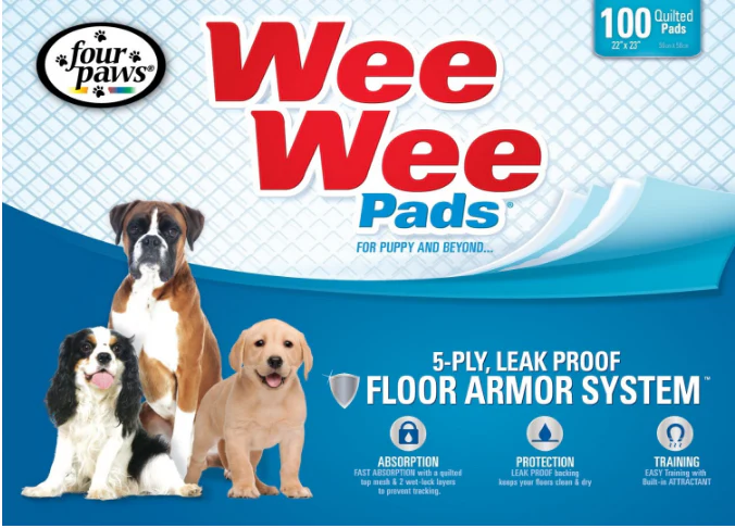 Four Paws Wee-Wee Pad Puppy Housebreaking Pads - Budpants
