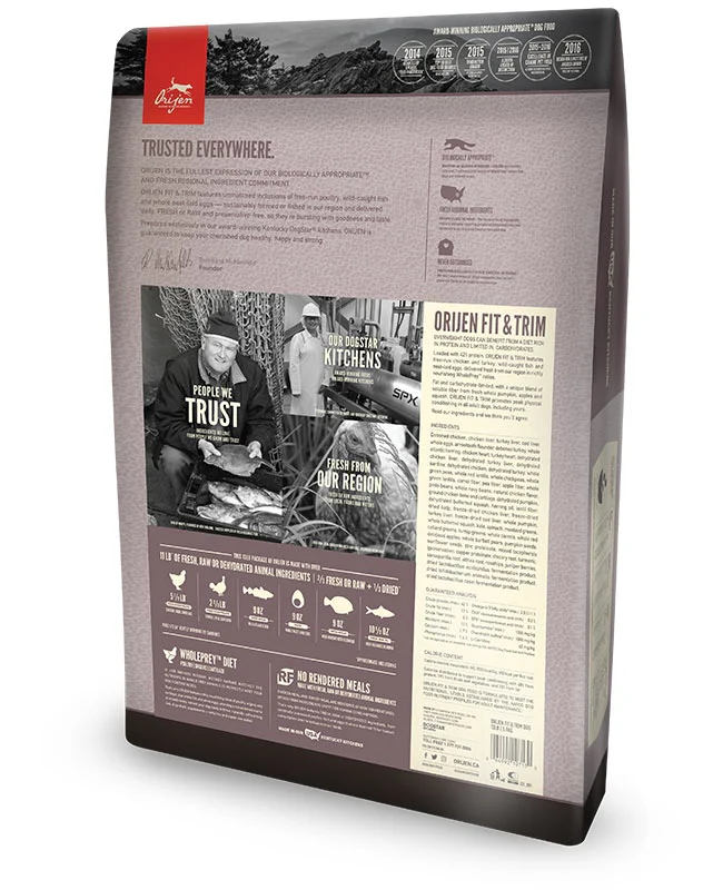 ORIJEN Grain Free Fit & Trim Dry Dog Food - Budpants