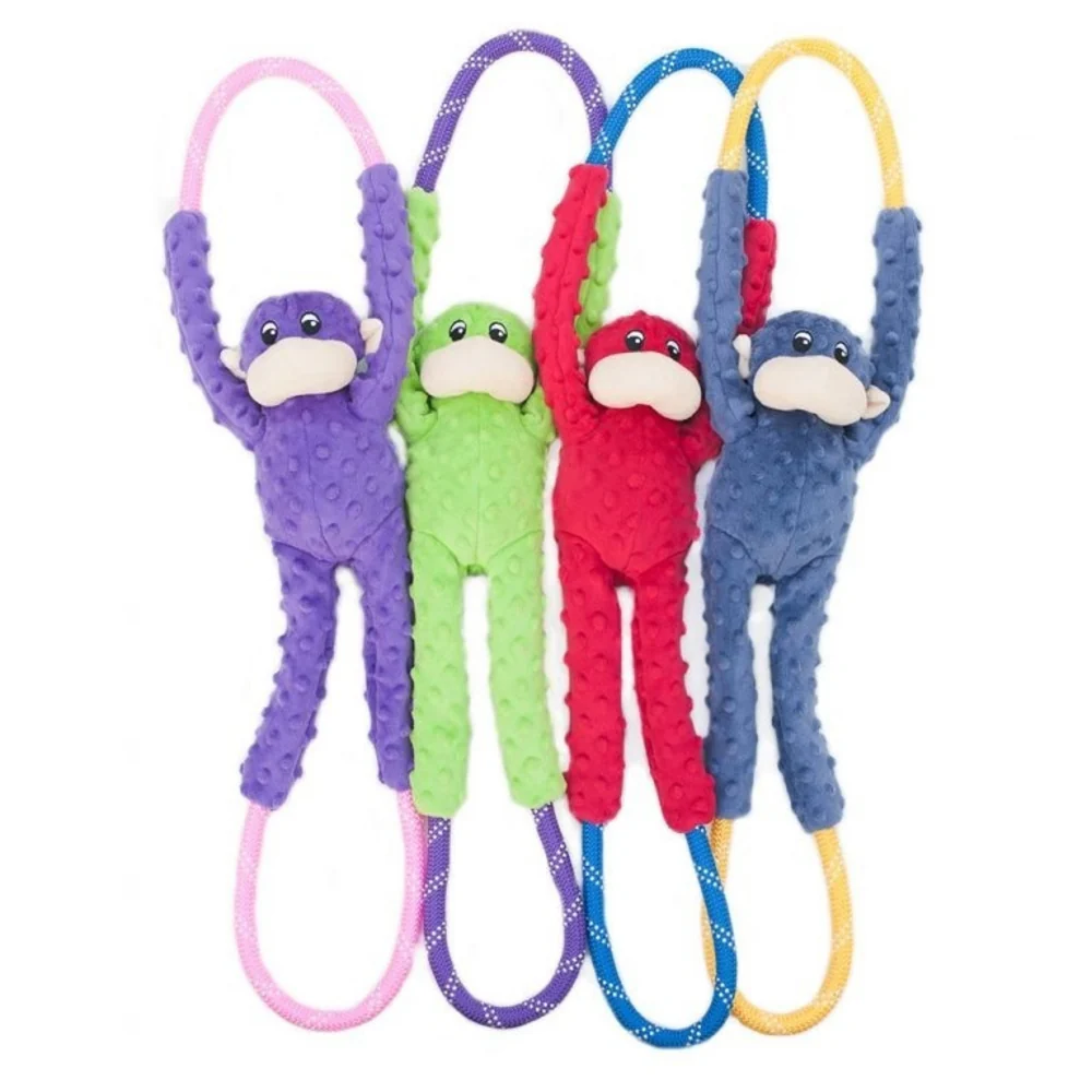ZippyPaws Monkey RopeTugz Plush Dog Toy - Budpants