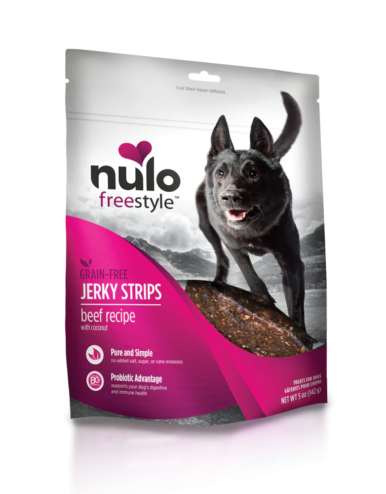 Nulo Freestyle Grain Free Beef & Coconut Recipe Jerky Dog Treats - Budpants