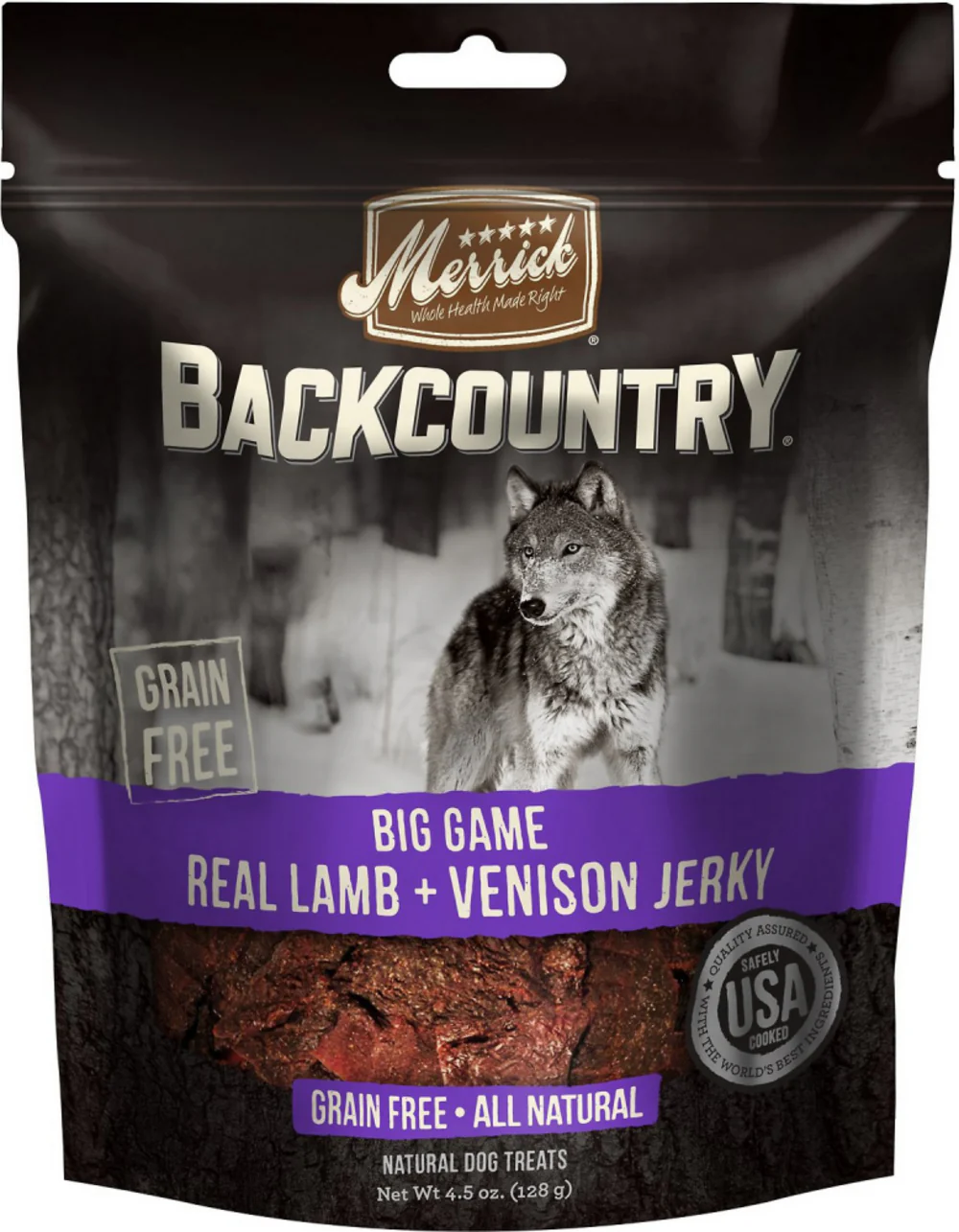 Merrick Backcountry Big Game Grain Free Real Lamb & Venison Jerky Dog Treats - Budpants
