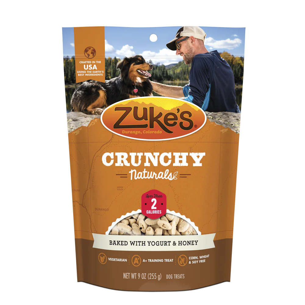 Zukes Crunchy Naturals Baked with Yogurt and Honey 2s Dog Treats - Budpants