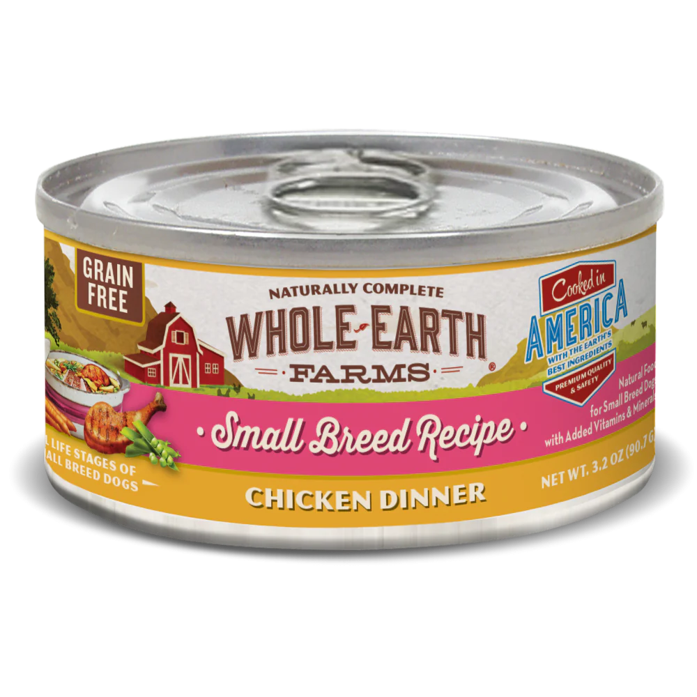 Whole Earth Farms Grain Free Small Breed Chicken Recipe Canned Dog Food - Budpants